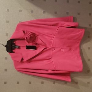 Sandra & Andre Pink Women's BlazerSize XL 3/4 sleeves NWT